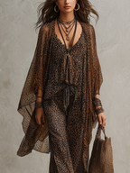 Clarisa | Vintage Leopard Print Three Piece Set