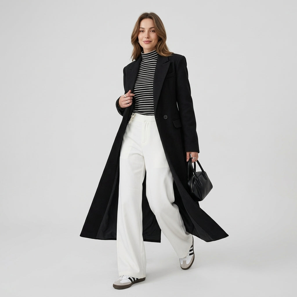 Kerenza | Women's Long Wool-Blend Coat