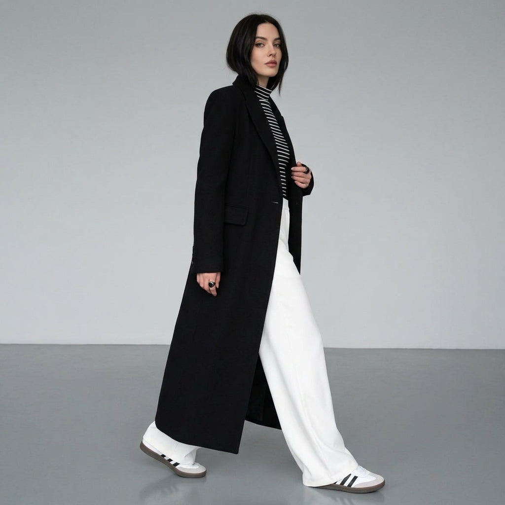 Kerenza | Women's Long Wool-Blend Coat
