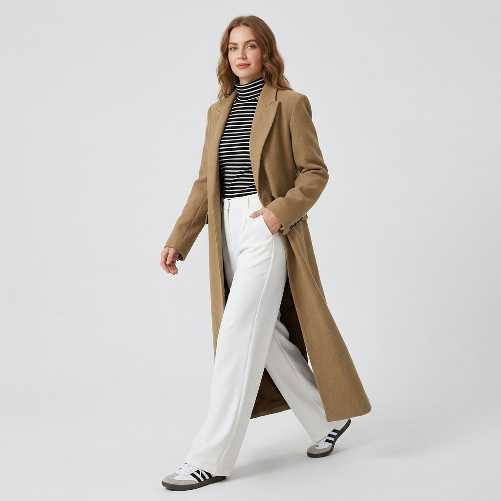 Kerenza | Women's Long Wool-Blend Coat