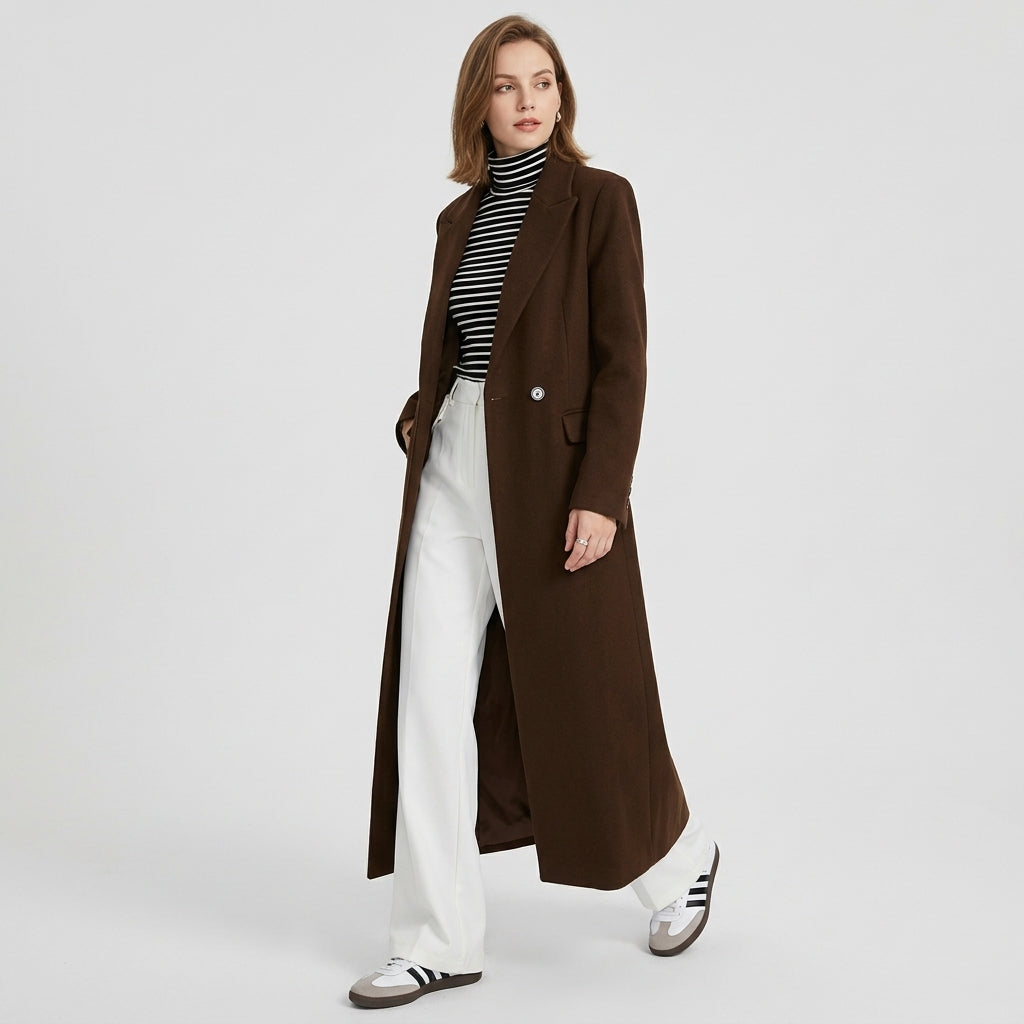 Kerenza | Women's Long Wool-Blend Coat