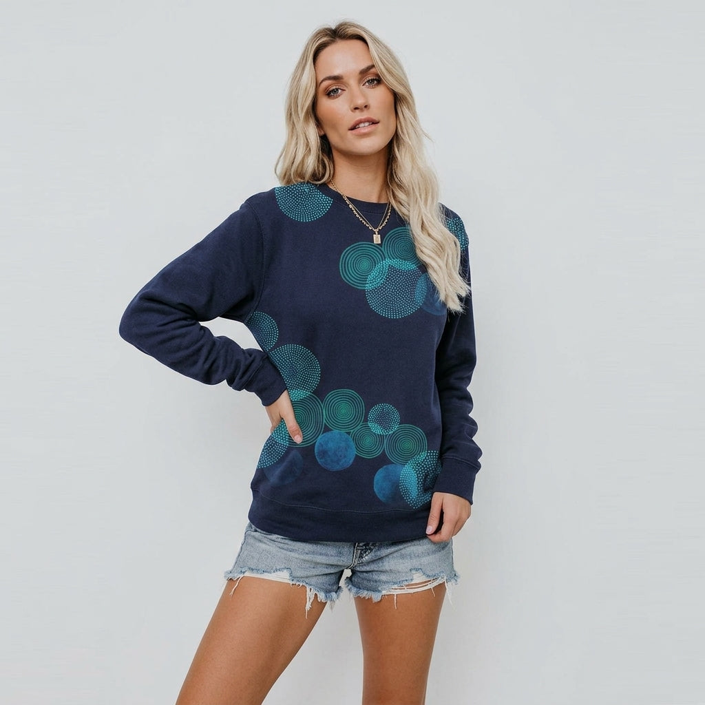 Noeline | Women's Sweater with Geometric Print