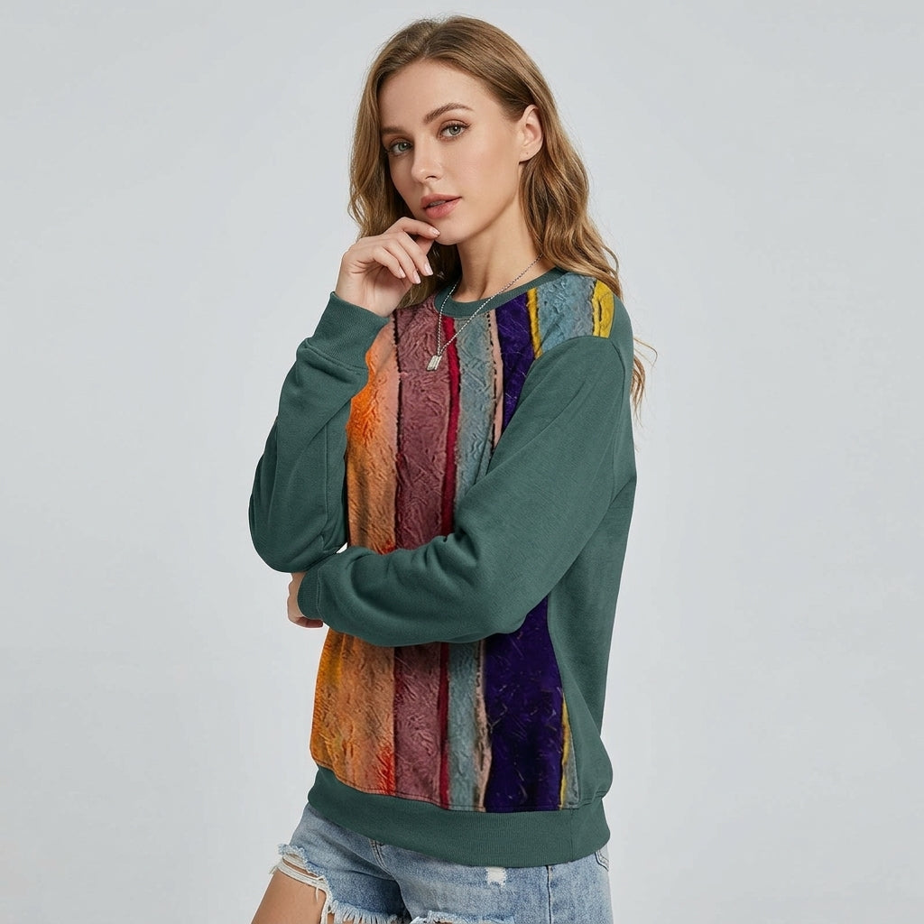 Noeline | Women's Sweater with Geometric Print
