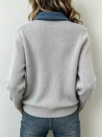 Taylor™ | Denim Knit Top